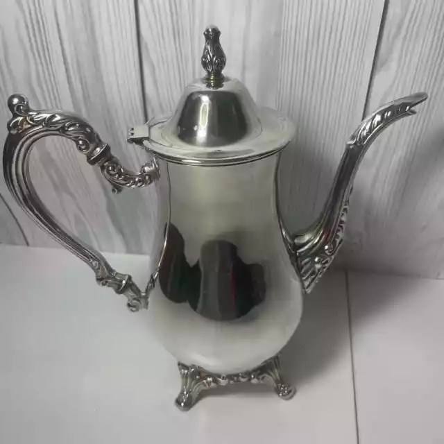 Vintage Oneida USA Rococo Style Silver Plated Coffee/Tea Pot