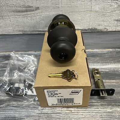 SCHLAGE Andover Knob Keyed Entry Lock F51A PLY 613 Oil Rubbed Bronze OPEN BOX