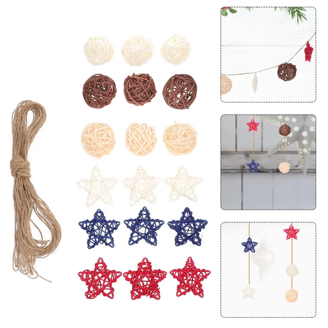 18 Pcs Rattan Gewebte Sepak Takraw Hochzeitsdekorationen Füllstoff