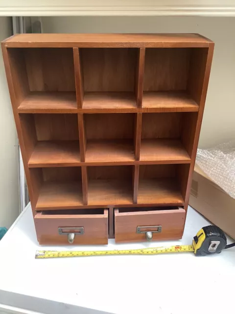 Wooden Display Shelf Unit