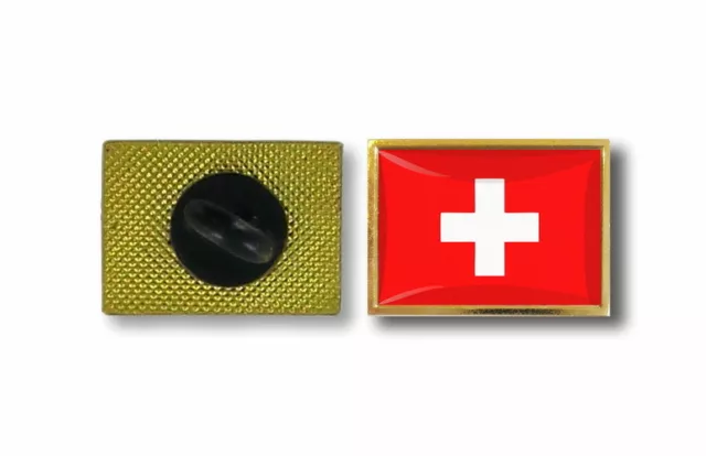 spilla pin pin's spille spilletta giacca bandiera distintivo badge svizzera