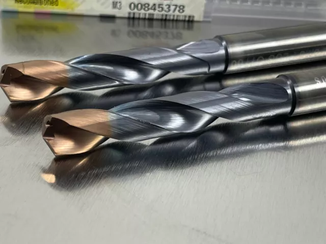 (2) Walter Titex 10.8mm Carbide Drill Coolant Through A3389DPL 10.8 - REFURB 3