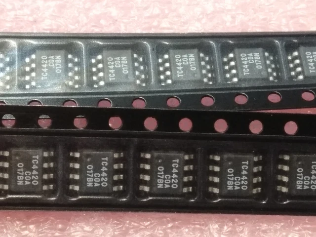 TC4420 COA Mosfet Gate Driver, Microchip 6A Mosfet Driver, SMD SO8 (2pcs)