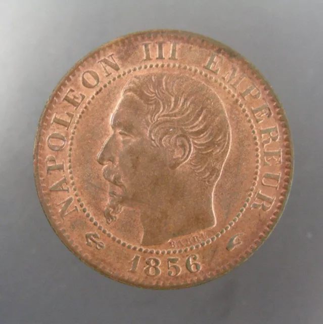 France 1856A 5 Centimes Red and Brown