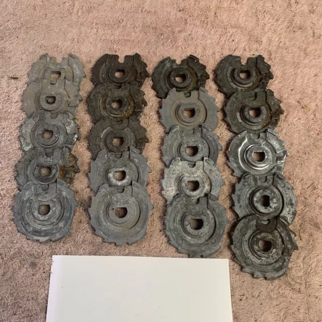 big lot of 20 oak acorn Coin Carrier Wheel lot 5c 10c 25c parts mix.
