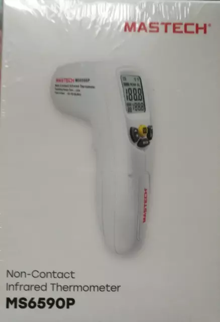 Infrarot Thermometer Fieberthermometer Mastech MS6590P Weiß *NEU & OVP*