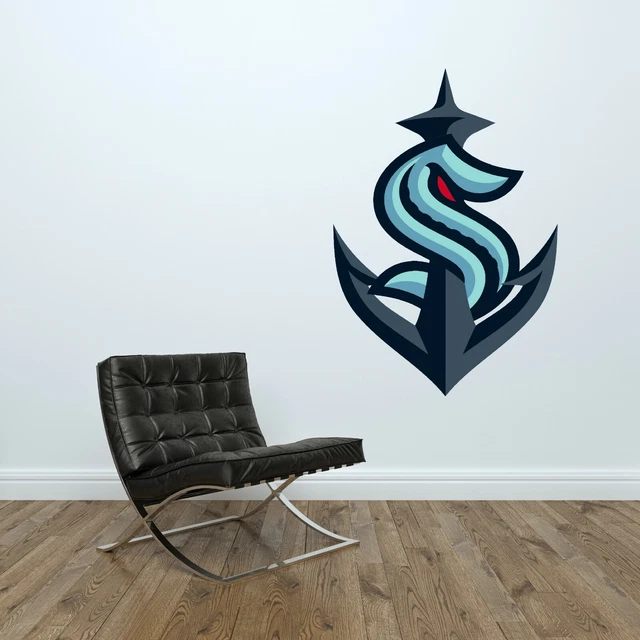 SEATTLE KRAKEN LOGO Wall Decal NHL Team Art Vinyl Decor Sticker £12.41 PicClick UK