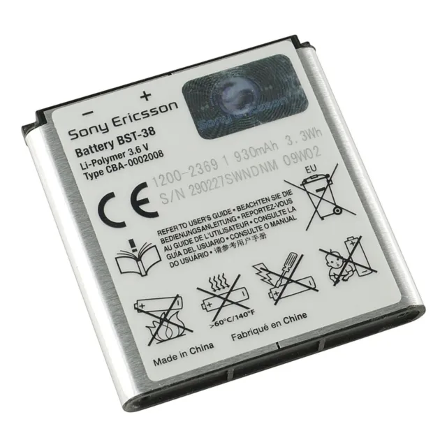 Batterie original Sony-ericsson BST-38 pour Sony Ericsson type BST-38 930 mAh