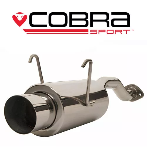 Cobra 2.5" Exhaust Back Box (Round Tip) for Honda Civic Type R EP3 (01-06)