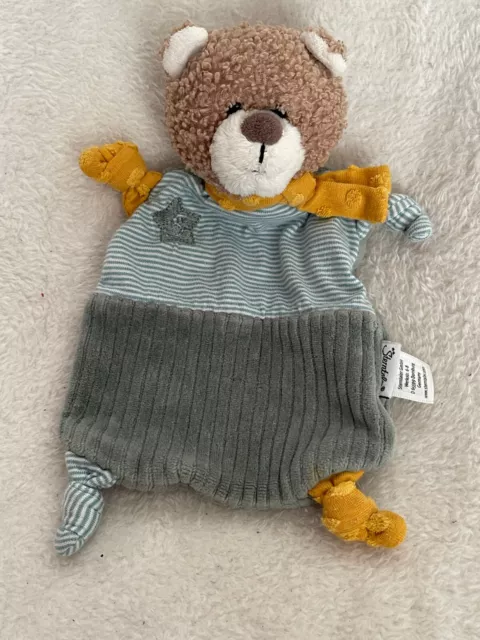 Sterntaler striped bear comforter blankie blanket soft huggy toy