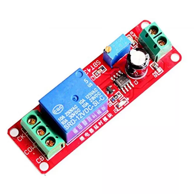 NE555 Delay  Module shield Timer Switch DC 12V Adjustable 0 to 10 Second