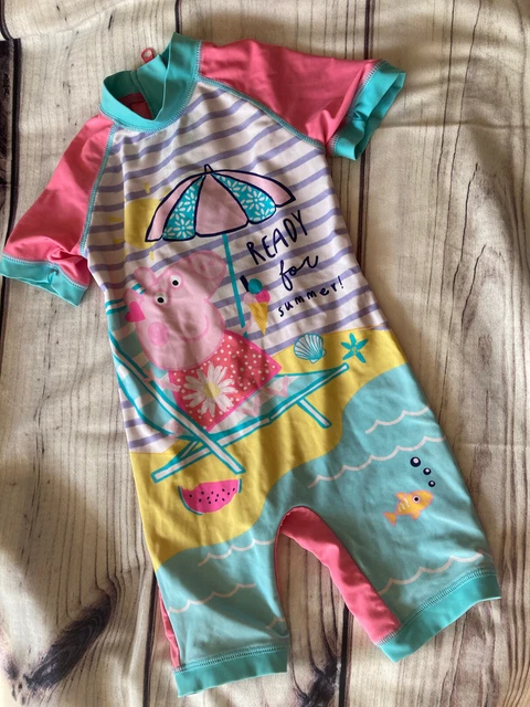 Costume da bagno protezione solare UV per ragazze Peppa Pig 18-24 mesi