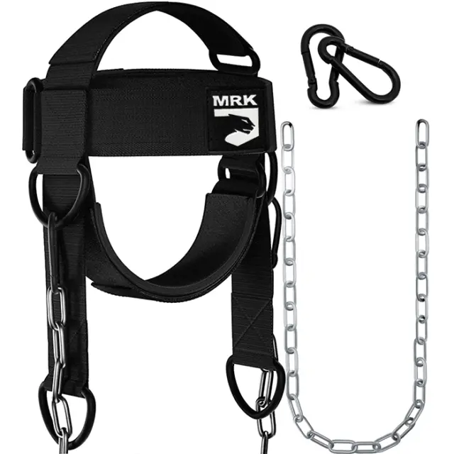MRK Head Harness Neck Trainer Exercise Builder Muscles Weight Lifting Adjustable