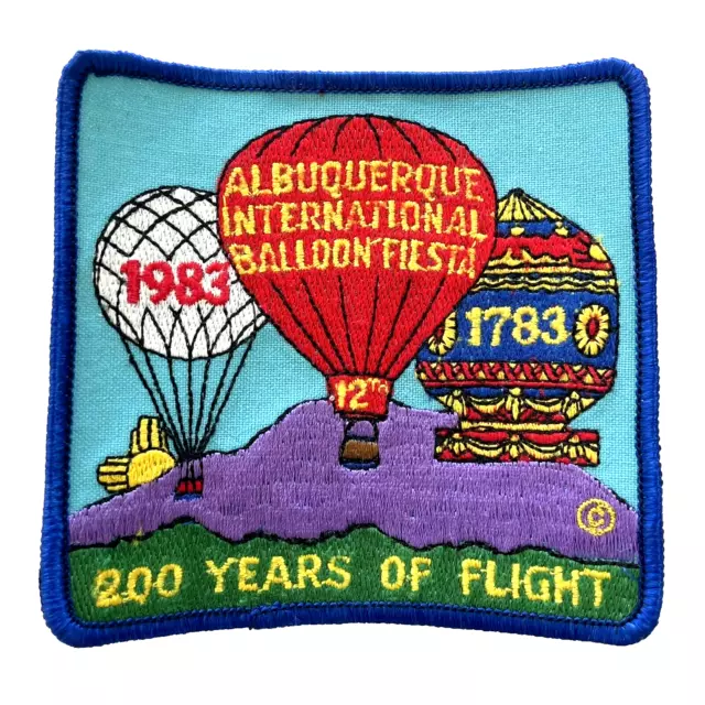 1983 Albuquerque International Balloon Fiesta Patch 200 years of Flight