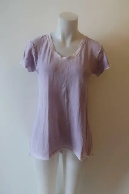 Womens Wilt Lavender Asymmetric High Low T-Shirt Top S *