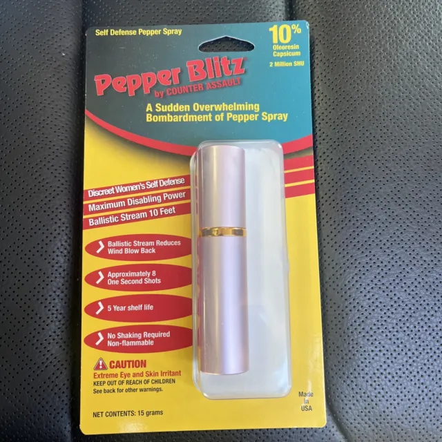 Counter Assault Pepper Blitz Self Defense Spray Pink