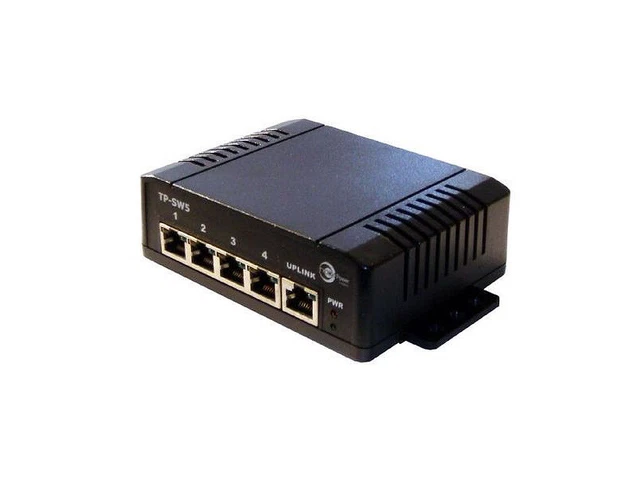 Tycon Power TP-SSW5-NC - Commutateur Poe 10/100BASET De 12-56V De 5 Ports