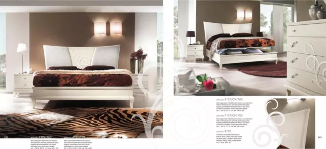 Chambre à Coucher Lit Table de Chevet Lits Double Ensemble Châlit Lits Set 3tlg 3