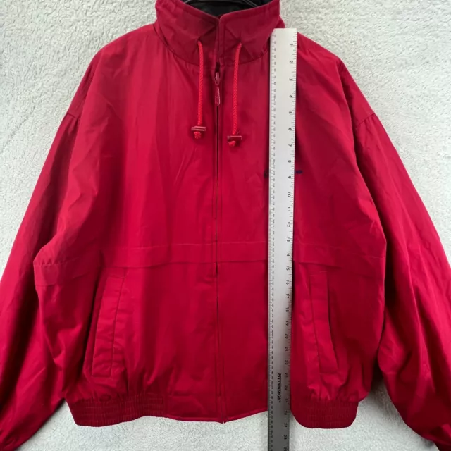 Port Authority Men's Red Boeing Logo Collared Windbreaker Full Zip Jacket Size L 2