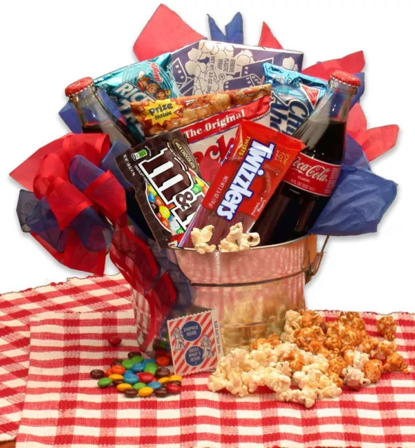 Blockbuster Family Night Movie Snacks Gift Pail for Any Occasion from GBDS