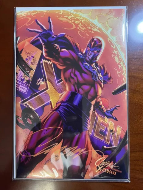 X-Men Legends 1 J Scott Campbell Magneto Variant B Nm Signed W/ Coa  (2021)
