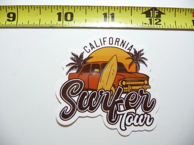 California Sur Surfer Tour Decal Sticker Pride State