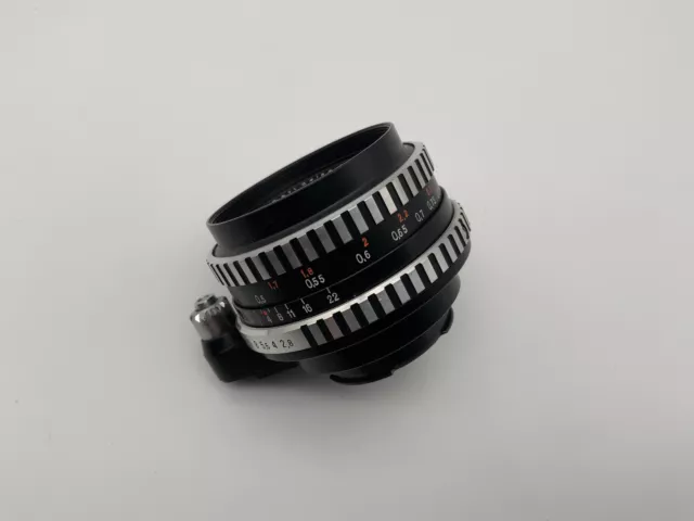 Carl Zeiss Jena Tessar Objektiv analog 50mm f/2.8 für Exakta Exa Anschluss Zebra 2