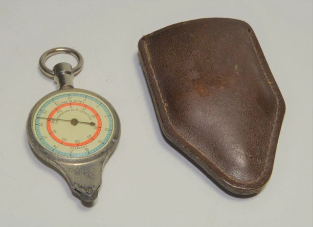 Curvimètre Avec Boussole Et Porte-mine – Instrument De Mesure Carte, Vintage