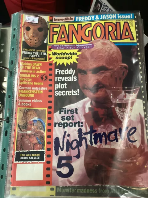 Fangoria Magazine Issue 85 August 1989 NIGHTMARE ON ELM STREET 5 ZOMBIES HORROR