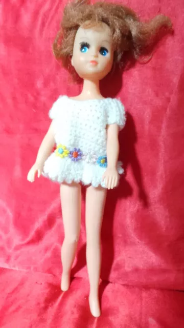 ancienne poupée mannequin style barbie 28 cm marqué fleur