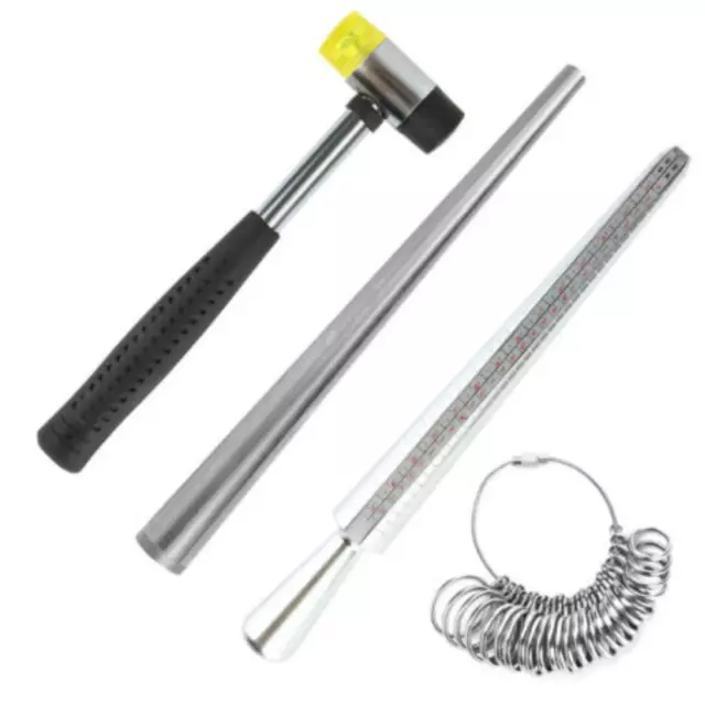 Ring Sizer Finger Gauge Mandrel Measuring Sizes Tool For Wedding & Jewelry Ring