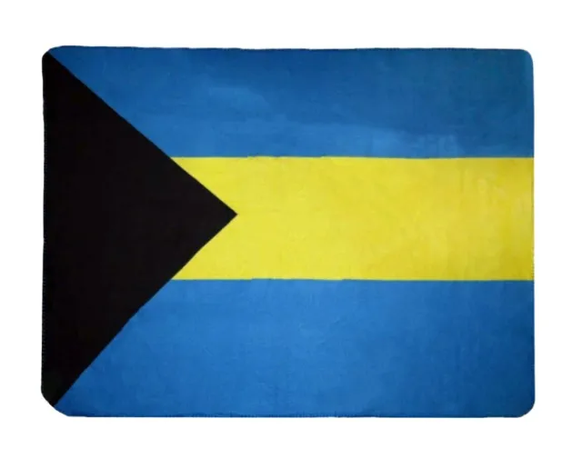 Manta de lana bandera de las Bahamas *NUEVA* 50""x60"" cubierta de viaje de las Bahamas regalo