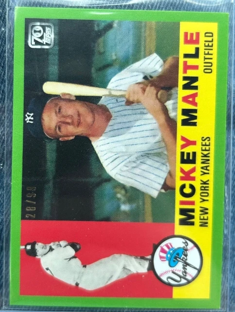Topps Mickey mantle #20 1960 reprint (28/99)