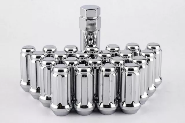 24 CHROME SPLINE 6 LUG NUT INSTALL KIT (14X1.5mm) 2019-2023 DODGE RAM 1500 TRUCK