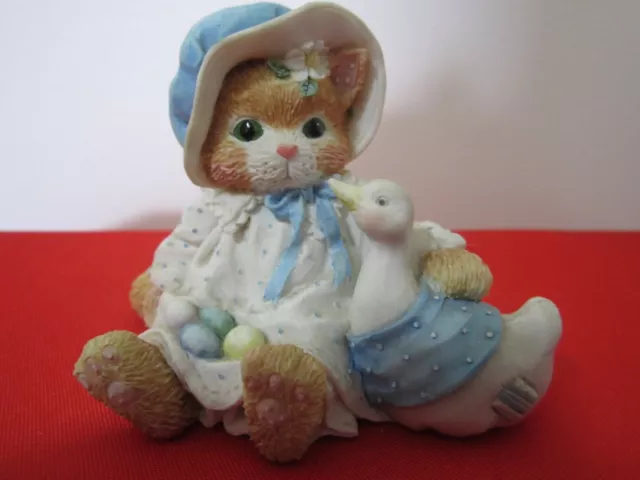 Vintage Calico Kittens Figurine “FURRY AND FEATHERED FRIENDS” 1994 P. Hillman