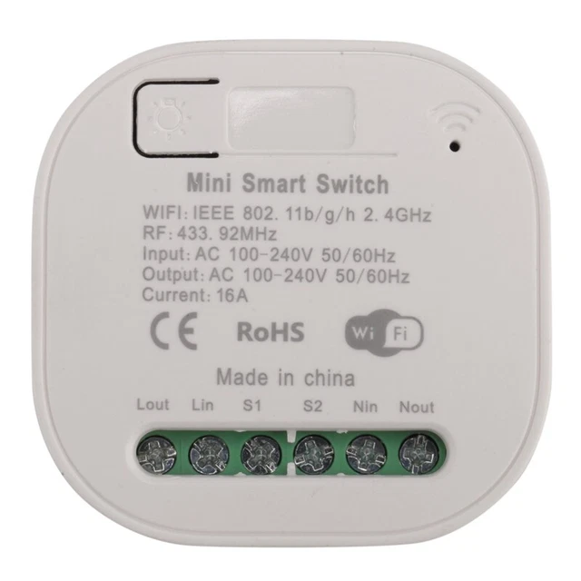 Switch wireless Tuya WIFI RF433 consigliato 16A WiFi 433 MHz telecomando 3412