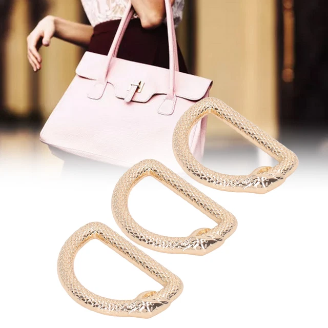 20 PIEZAS Anillos D de metal Serpentina boca cerrada Hágalo usted mismo Bolsa D Anillos para correas de equipaje