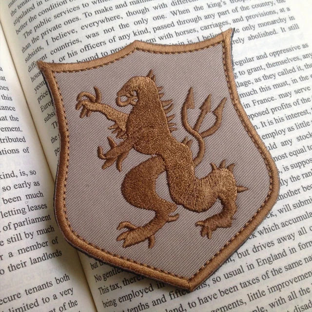 USA NAVY SEAL 6 Devgru Lion Cross Crusader Tactical Hook Loop Patch - Foto 4