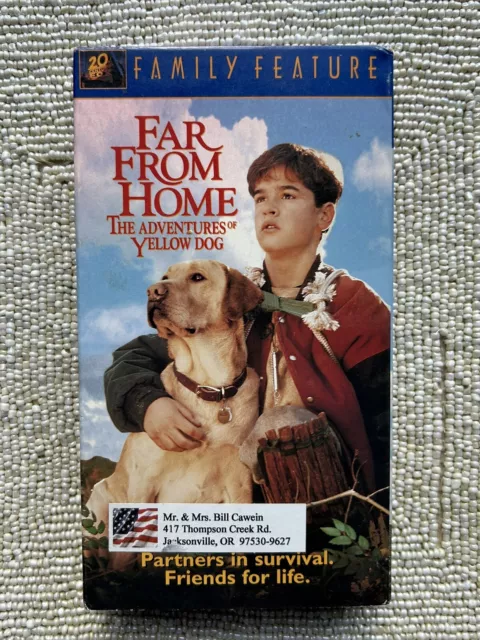 Far From Home The Adventures Of Yellow Dog Vhs Un-Tested