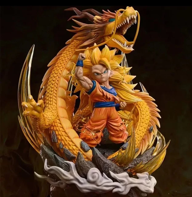 Diferentes estilos de dragón Super Saiyan Son Goku Vegeta Shenron Majin