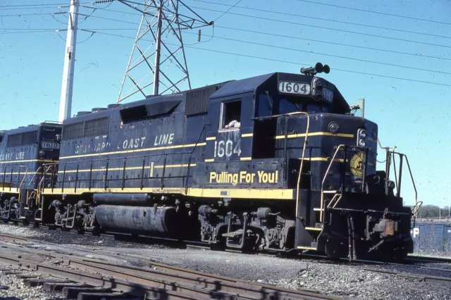 ORIGINAL 1982 RAILROAD SLIDE SCL SEABOARD COAST LINE 1604 Richmond VIRGINIA CSX