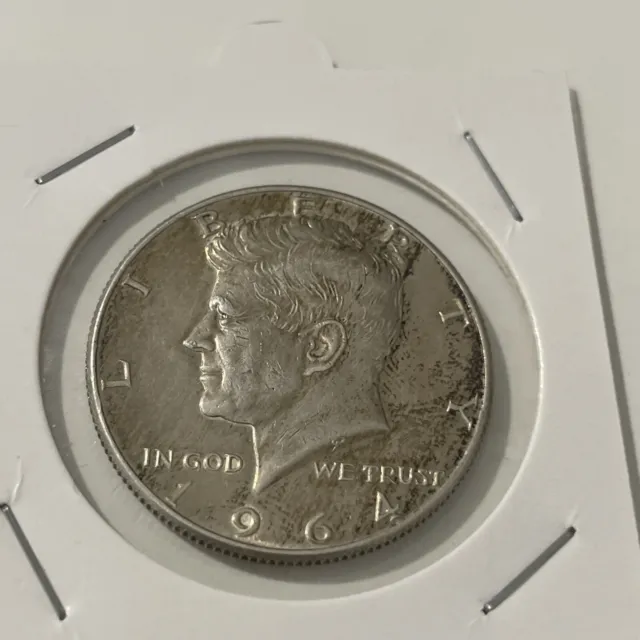 Usa 1/2 Dollaro  1964Moneta Half Dollar Argento Kennedy -   Argento 900 - 219