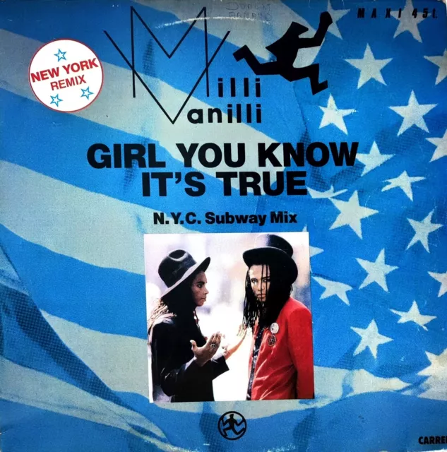 Milli Vanilli - Girl You Know It's True - 1989 - Vinyle 12" Maxi 45 Tours Rpm