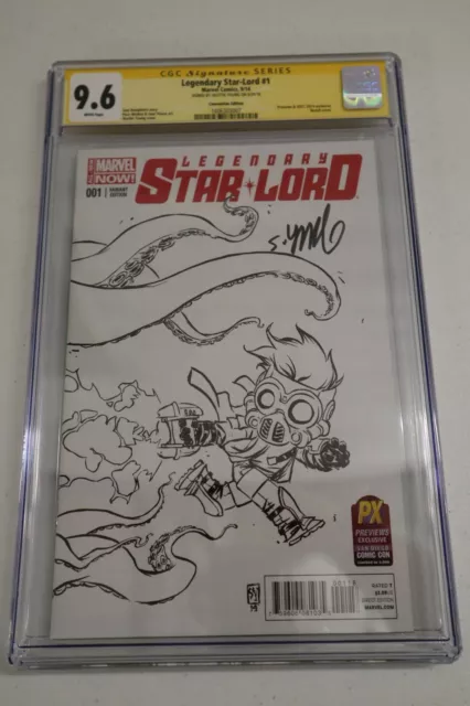 LEGENDARY STAR LORD #1 SDCC SAN DIEGO COMIC CON SKETCH VARIANT CGC 9.6 Signed