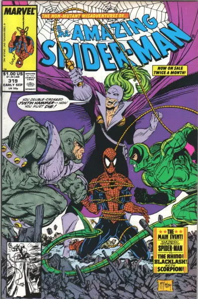 the Amazing Spider-Man Comic Book #319 Marvel Comics 1989 VERY HIGH GRADE UNREAD