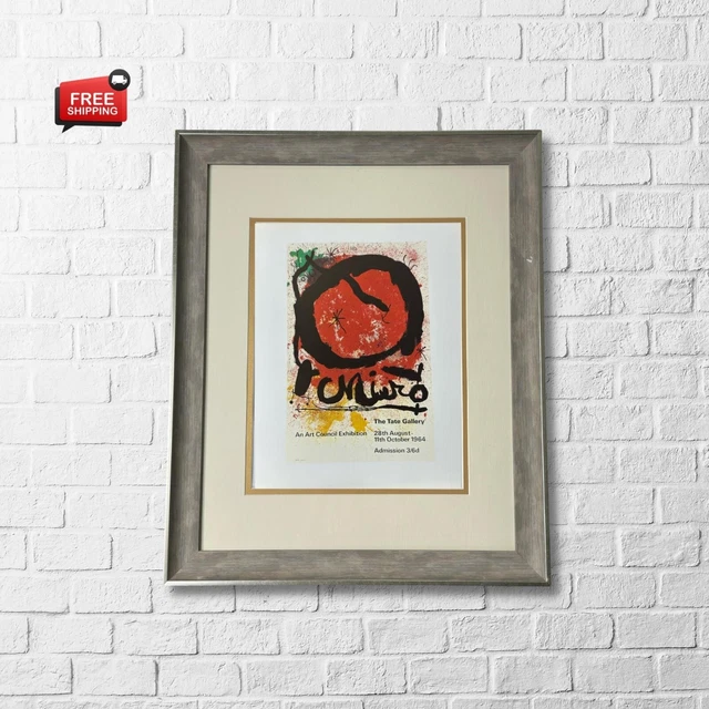 Joan Miro "THE TATE GALLERY" Exhibition Offset Lithography - Exhibition Poster