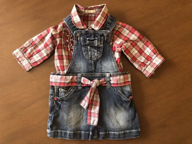 Salopette jeans bambina benetton sales