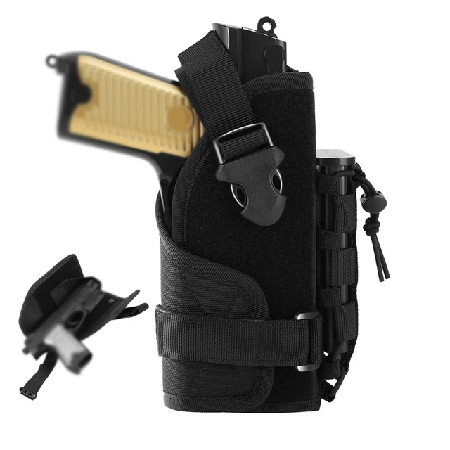 Fondina per il bacino per pistola versione destra o sinistra - Metal Badge