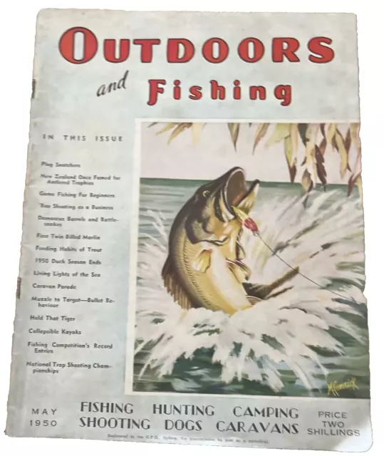 OUTDOOR LIFE AMERICAN Male Fishing Outdoors Vintage Magazine Sept