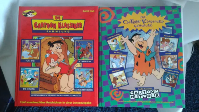 Comic Bücher.  Cartoon Klassiker 2 Bücher,  Feuerstein,  Jetsons,  Tom & Jerry